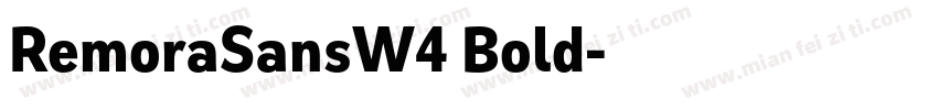 RemoraSansW4 Bold字体转换